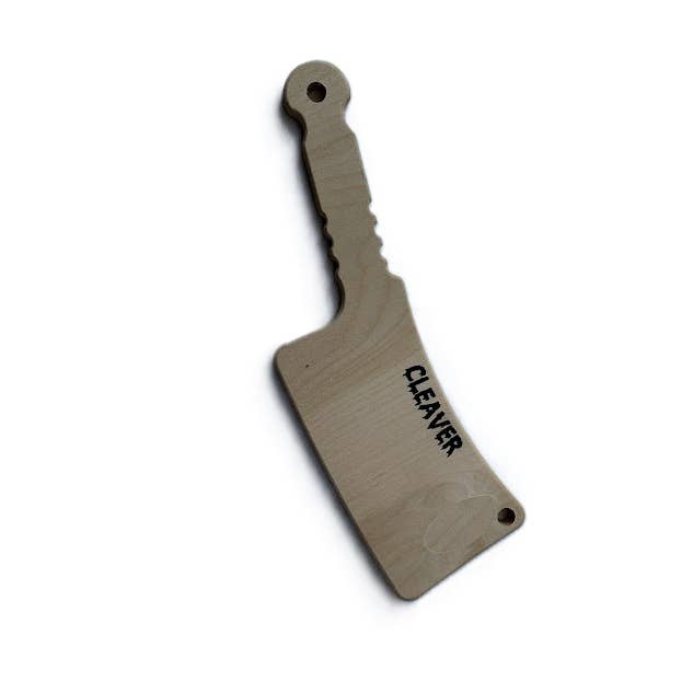 Wooden Toy Cleaver Pretend Play or Costume * USA Made for wholesale by GonherCapGuns.com
