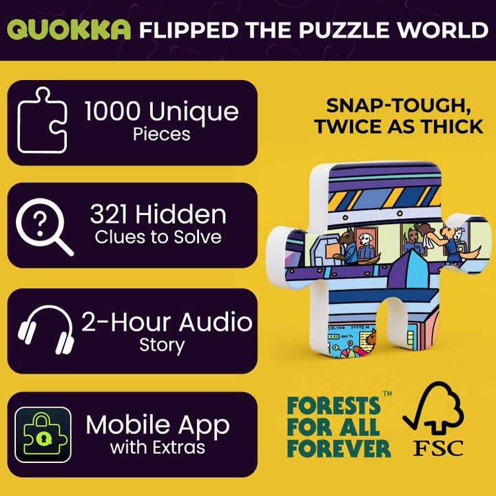 QUOKKA - Wholesale Puzzle - Adult - Puzzle for Adults 1000 pieces | Galactic Tails1