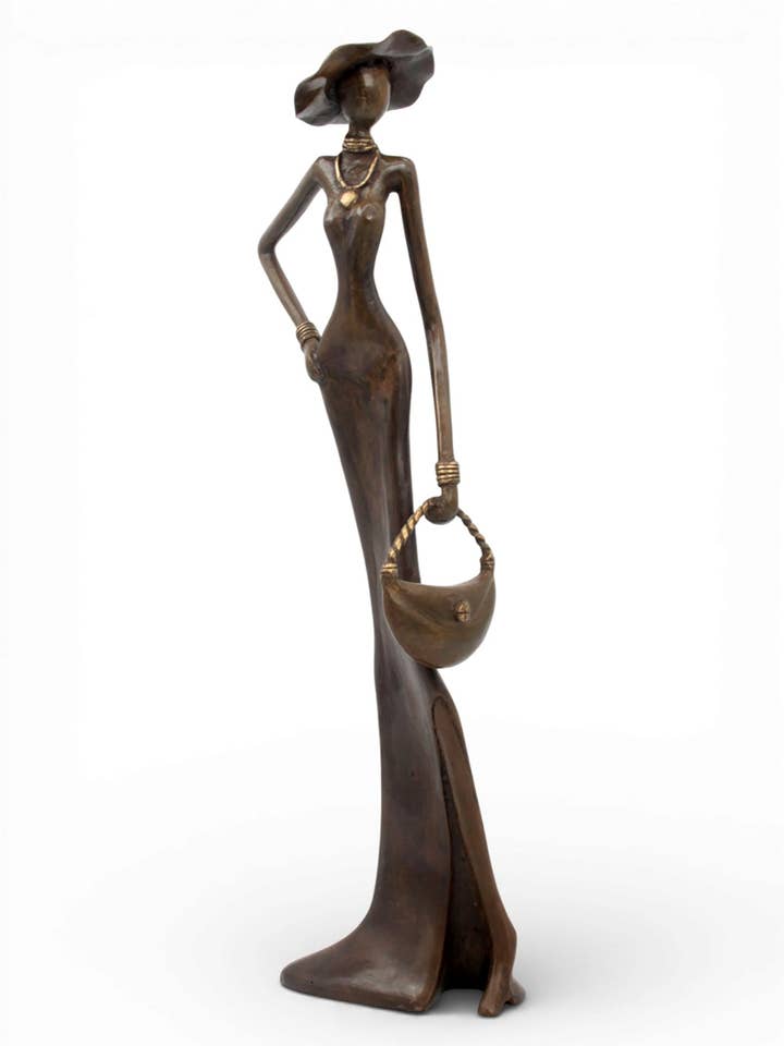 Bronze Issouf 55 cm brown n°3 for wholesale by Lafi Bala