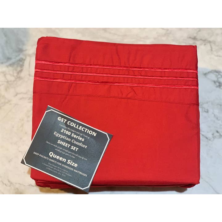 GST Designz, LLC - Wholesale Sheet set - Gst Designz Collection - Egyptian Comfort Bed Sheet Set - Queen11