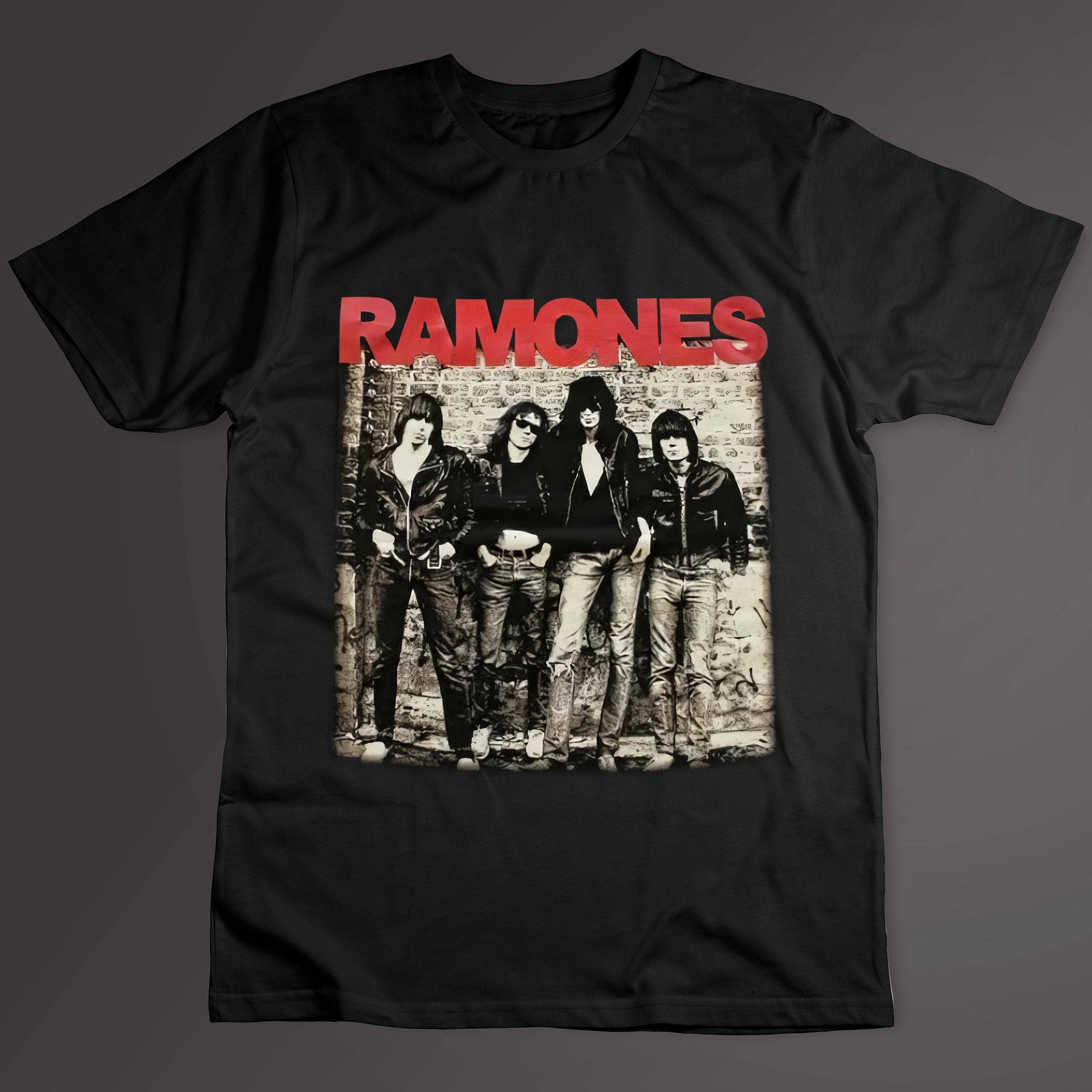 TheKingShirt - Wholesale T-Shirt (Graphic) - Unisex - Vintage Ramones Punk Band Unisex T-Shirt Retro Rock Tee0