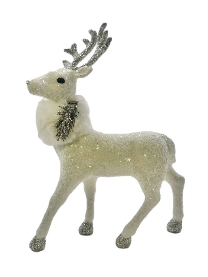 Rudy with Pine Brooch- Cream, Ivory Fur for wholesale by Sherri's Designs