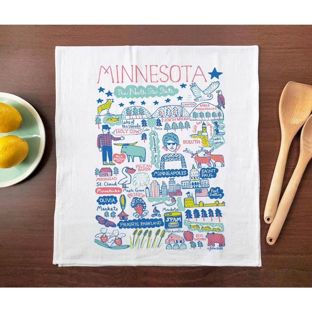 Allport Editions - Wholesale Tea Towel - Statescapes Towel Series - see all 29 States!14