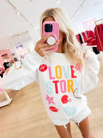 Love Story Sweatshirt Pack for wholesale by Pink Dinosaur