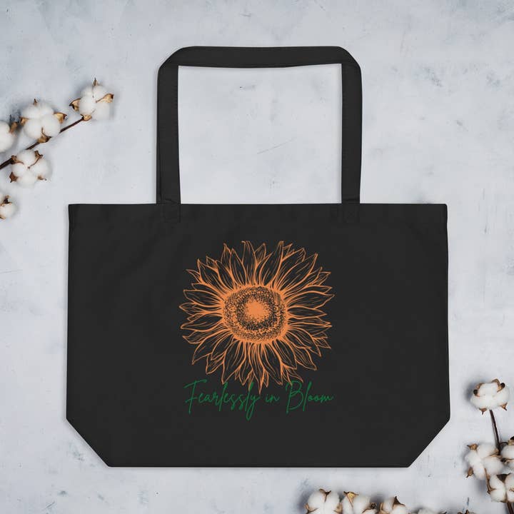 Fearlessless in Bloom : Grand sac fourre-tout écologique pour la vente par Fearlessly in Bloom