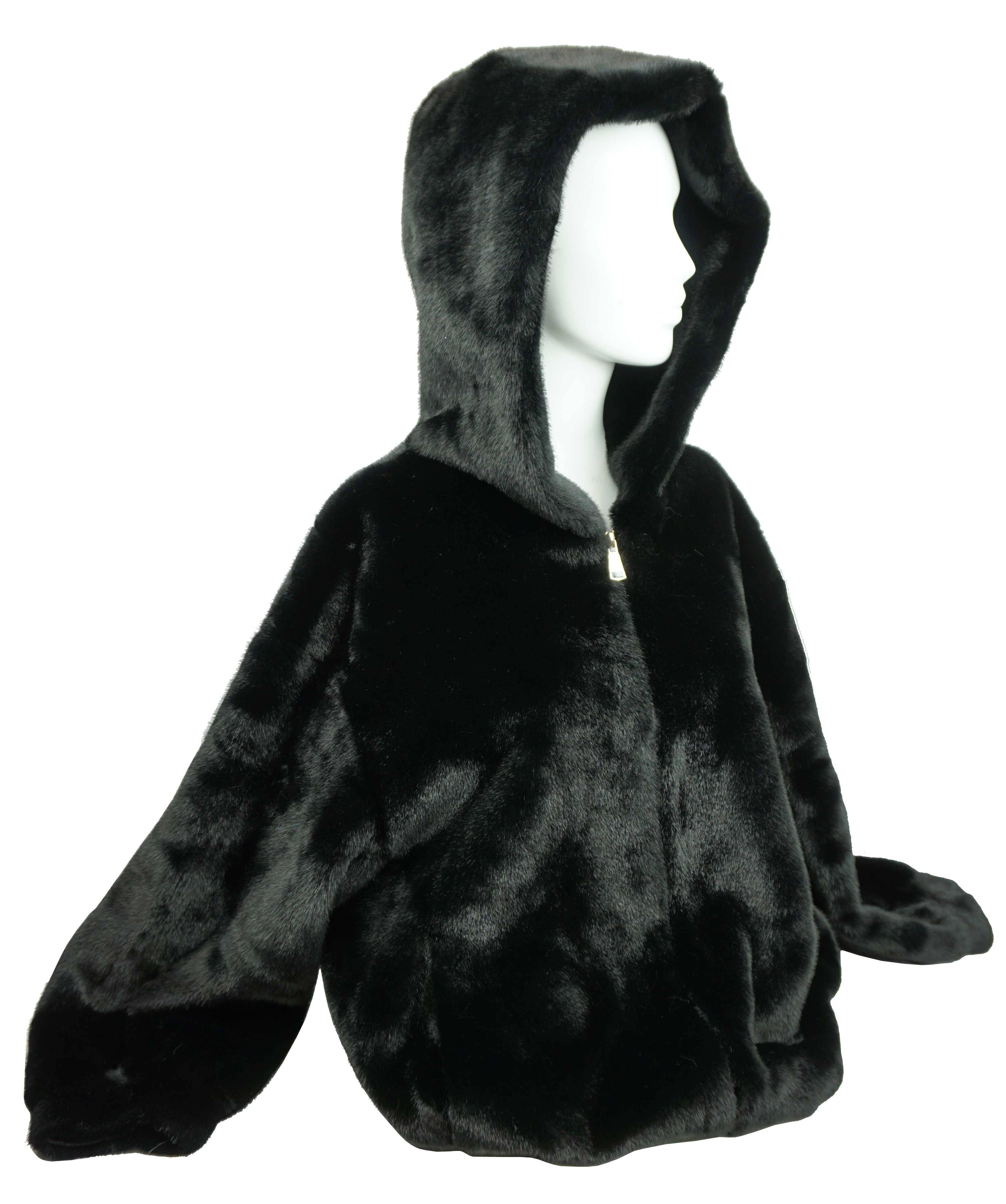 Anais - Wholesale Jacket - Women's - Faux fur hooded jacket MT0901