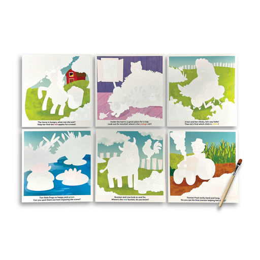OOLY - Wholesale Art Set - Kids & Baby - Water Amaze: Water Reveal Boards - On The Farm (13 PC Set)2