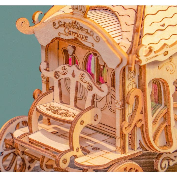 Hands Craft - Wholesale Puzzle - Kids - 3D Laser Cut Wooden Puzzle: Carriage3