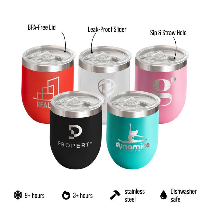 Famgraving - Wholesale Insulated mug/tumbler - Custom Engraved Promotional Logo 12oz Tumbler Cup1