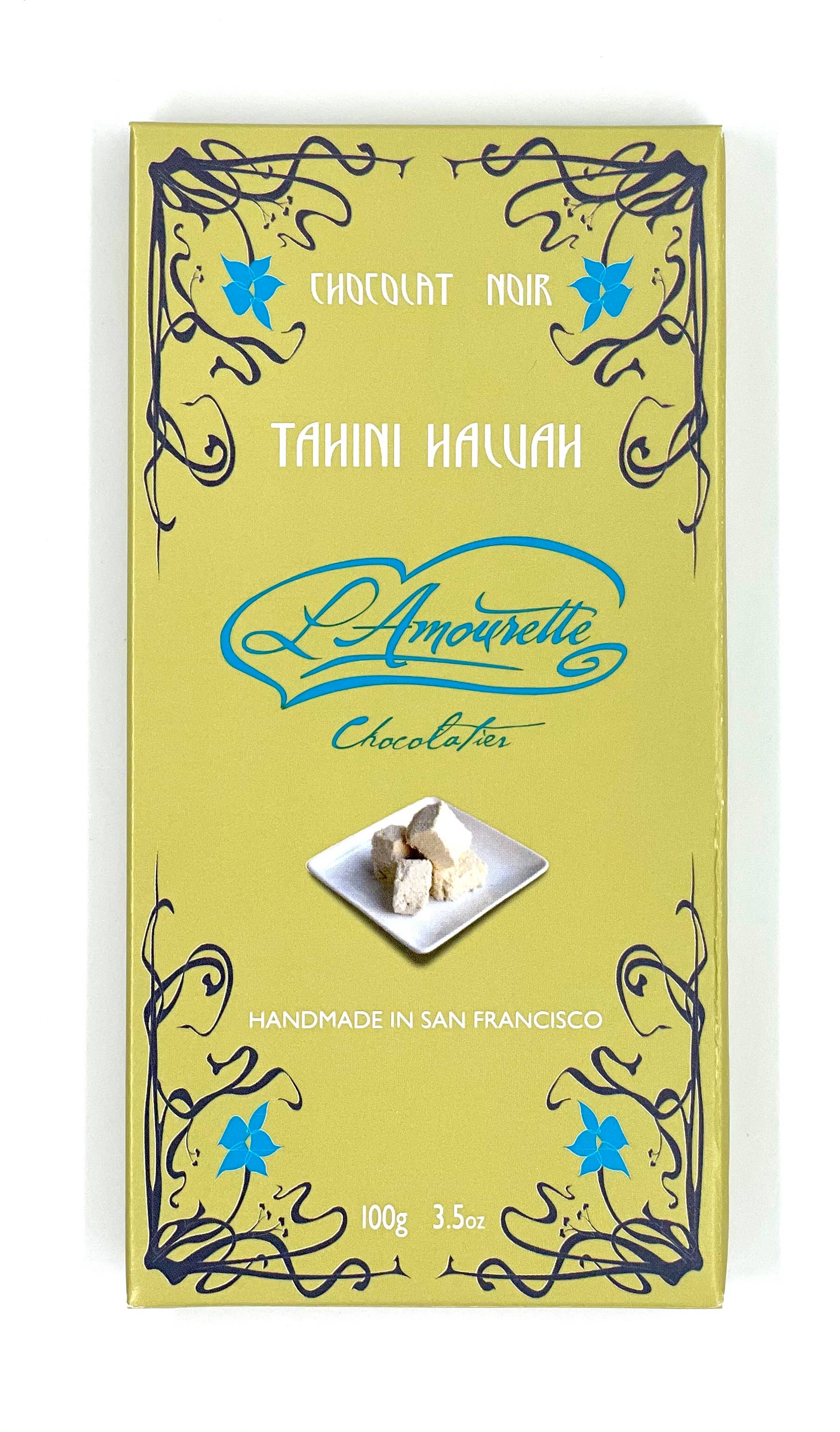 L'Amourette Chocolat - Wholesale Chocolate Bar - 72% Dark Chocolate with Tahini Halvah1