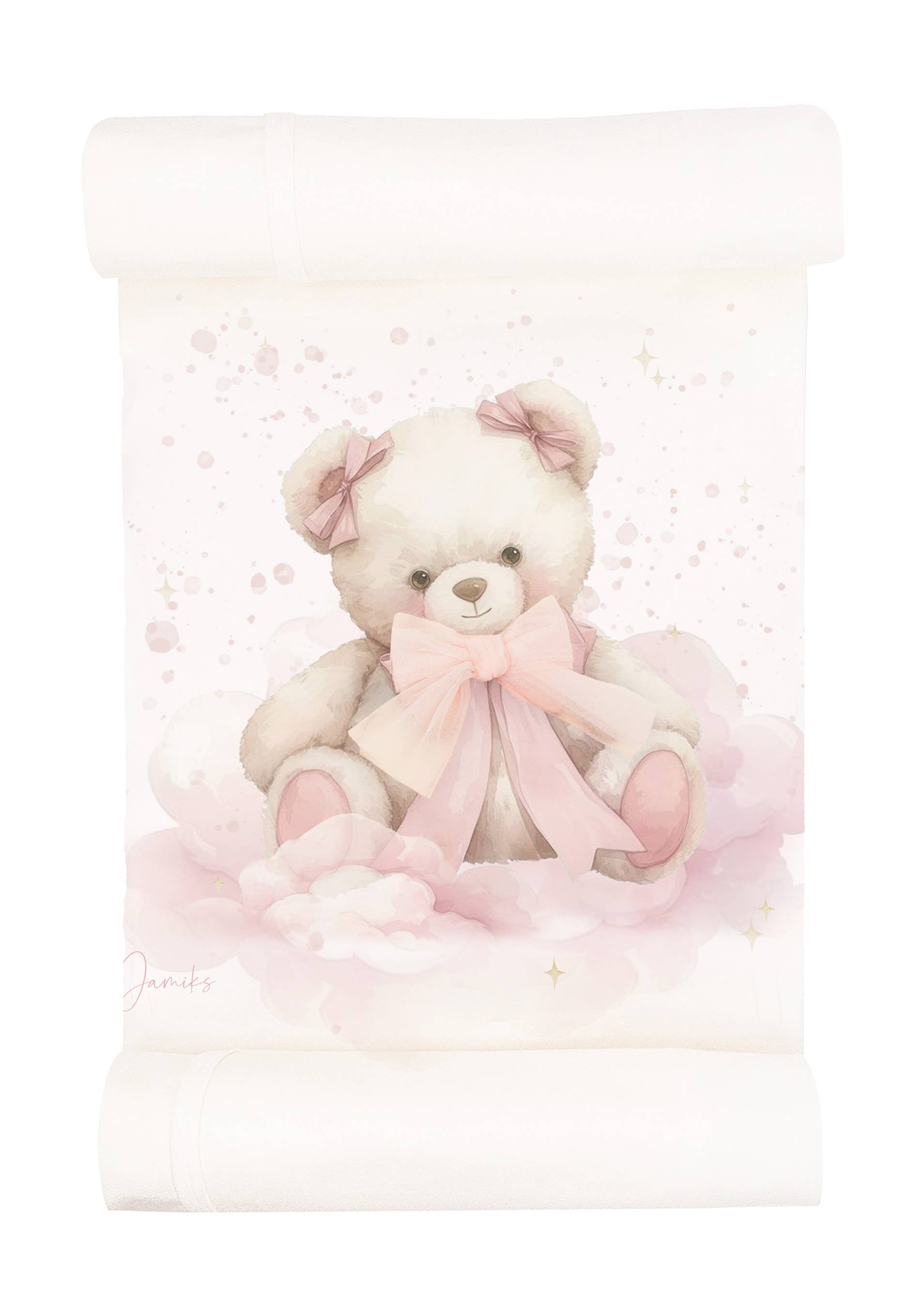 Écru Couverture d'emmaillotage en velours de coton Soeli en vente sur Faire0