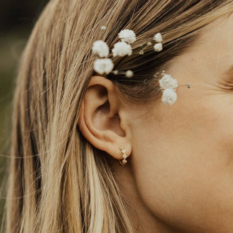 Mauve Jewelry Co. - Wholesale Huggie Earrings - Alice Diamond Hoops4