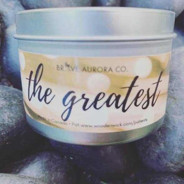 The Greatest 4oz Tin for wholesale by Brave Aurora Co.