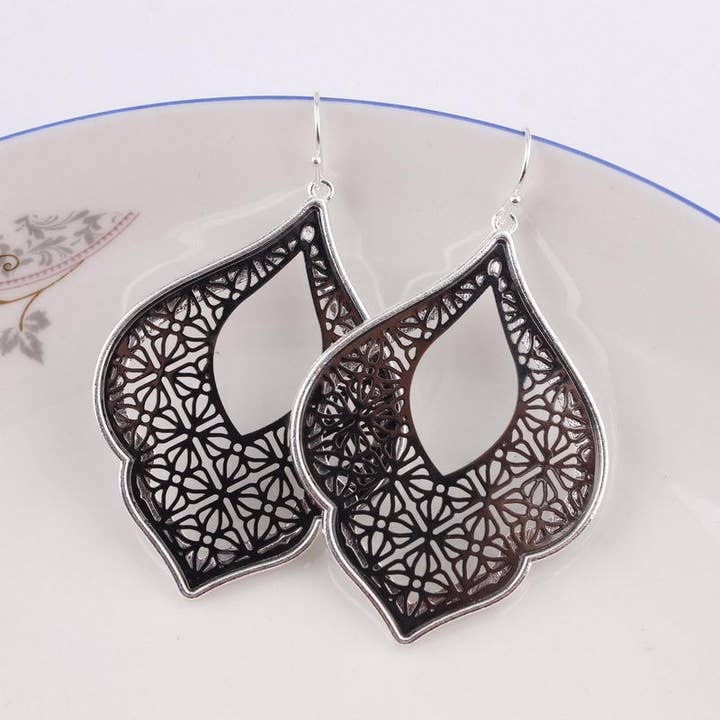 Kate Tuesday Jewelry - Wholesale Dangle Earrings - Filigree Thin Metal Bae Earrings