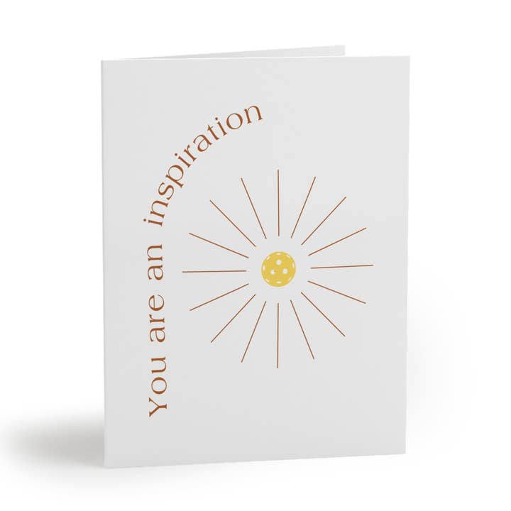 You Are An Inspiration Pickleball Greeting Card for wholesale by Pickle & Paper