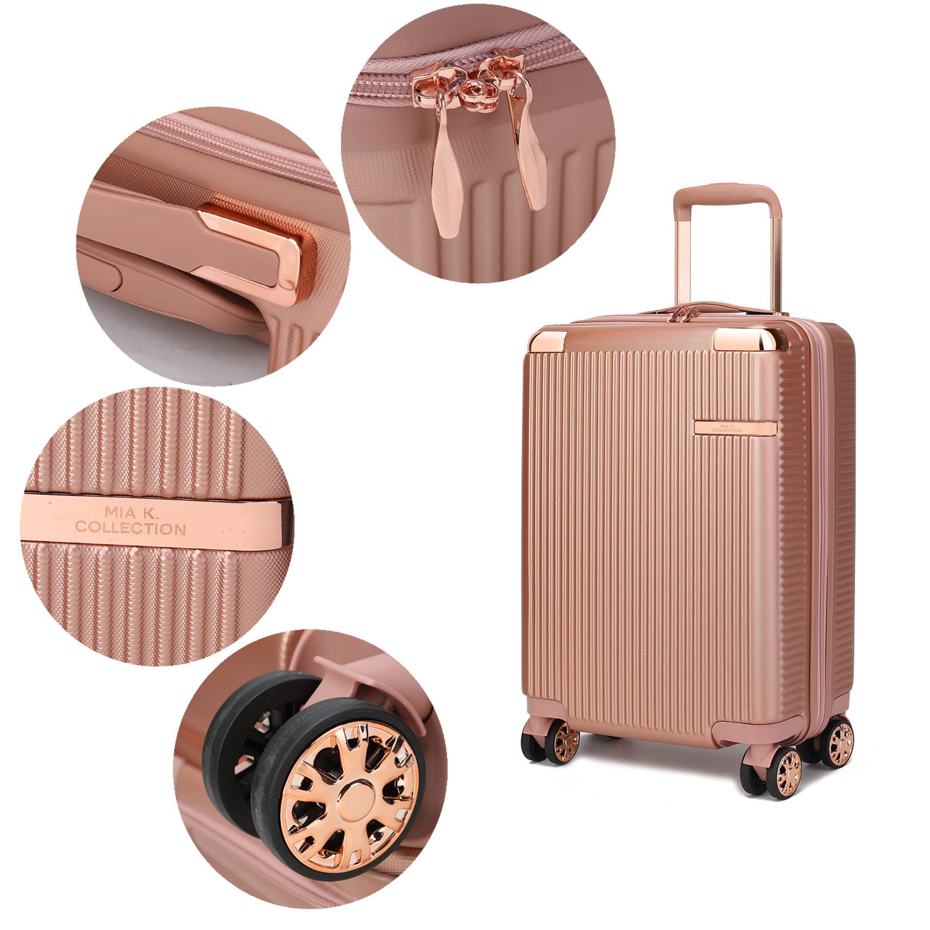 MKF Collection - Wholesale Luggage - MKF Collection Tulum 4-piece luggage set by Mia K7