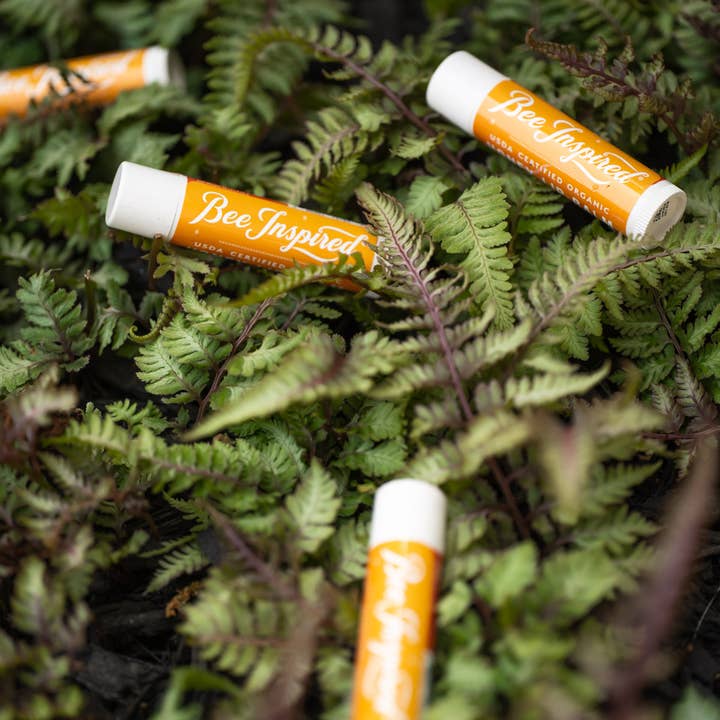 Bee Inspired - Wholesale Lip Balm - Plastic-Free Organic Honey Lip Balm | Hydrate + Smooth Lips