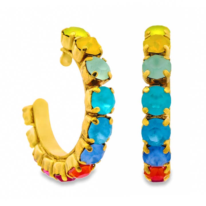 TOVA - Wholesale Hoop Earrings - Jubilee Hoop Earrings in Candy Crush Colors