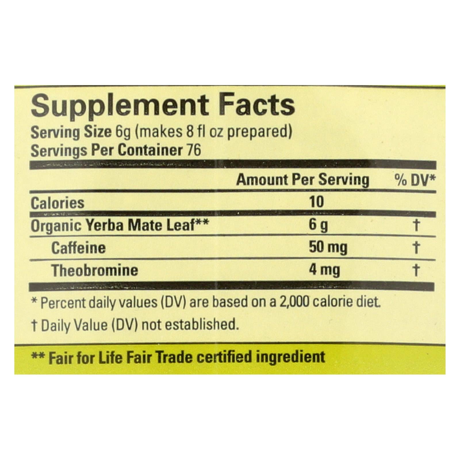 Ware Spark - Wholesale Loose Tea - Ecoteas Organic Loose Yerba Mate - Traditional Cut - Case Of 6 - 1 Lb.1