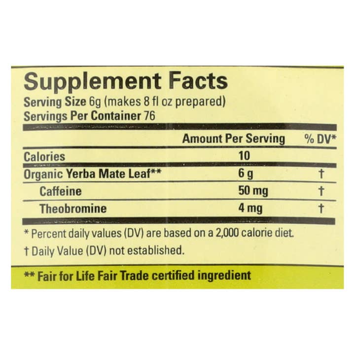 Ware Spark - Wholesale Loose Tea - Ecoteas Organic Loose Yerba Mate - Traditional Cut - Case Of 6 - 1 Lb.1