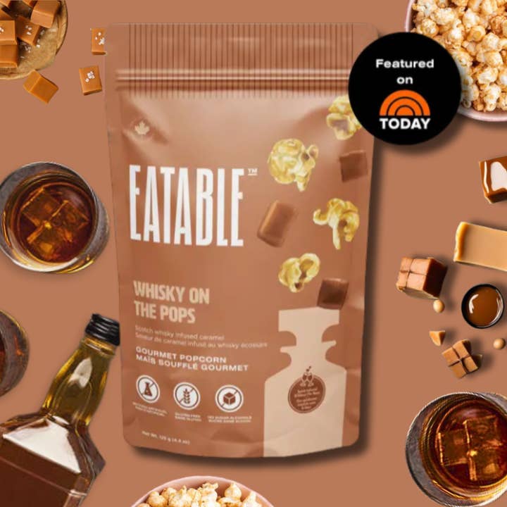 EATABLE Popcorn - Wholesale Popcorn - Whisky on the Pops - Gourmet Caramel Popcorn