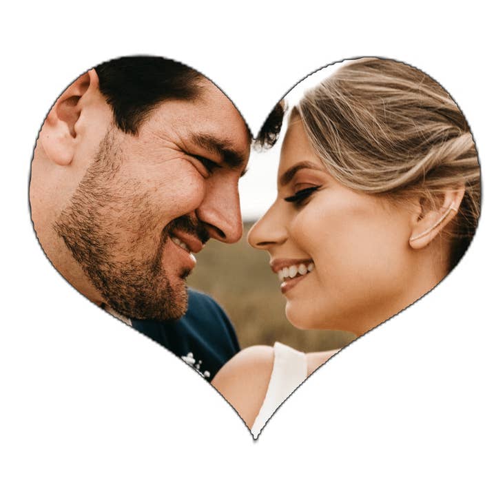 Manta fotográfica personalizada en forma de corazón | Manta con imagen personalizada para venta al por mayor de Monogramonline Inc.