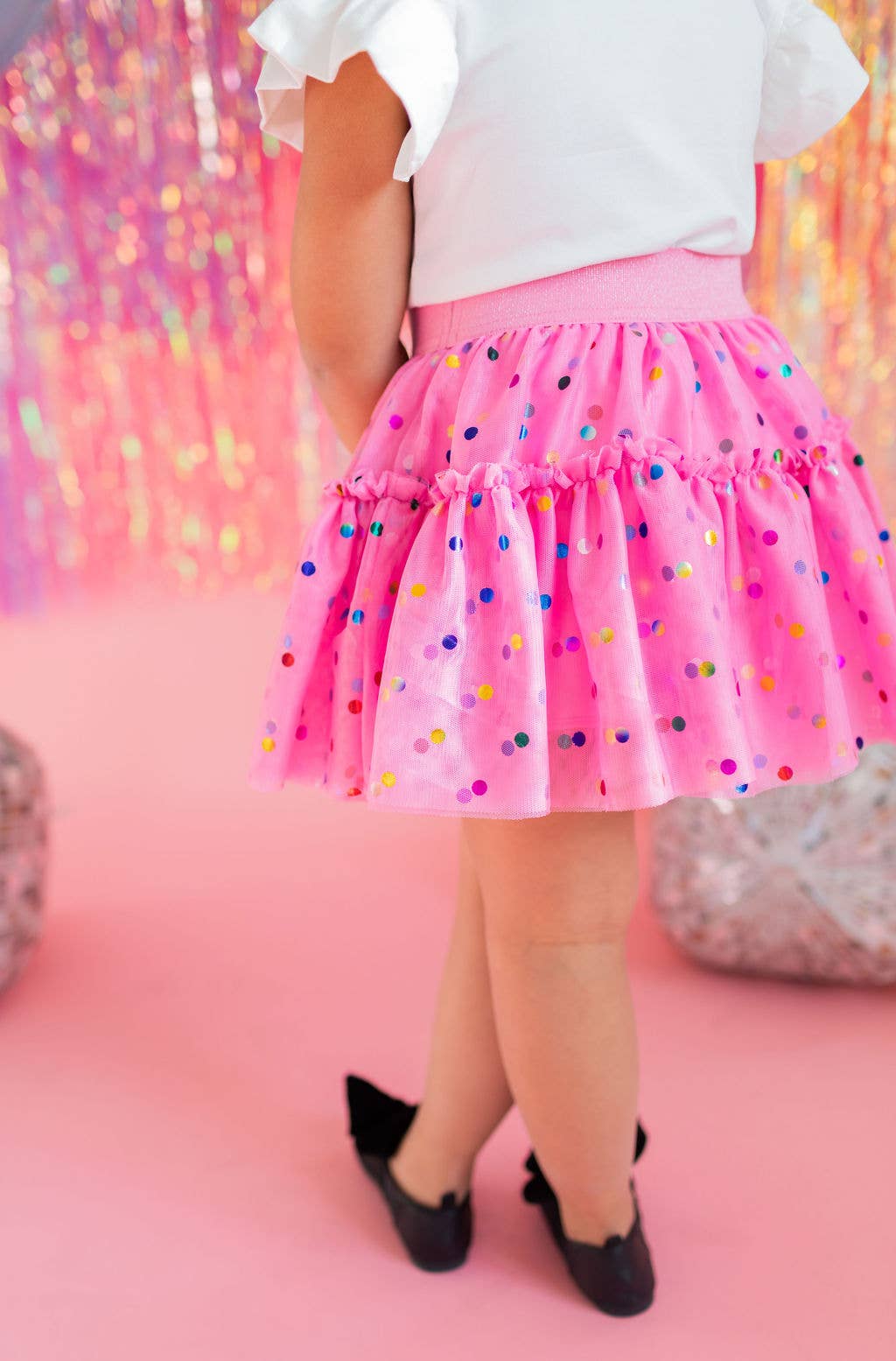 Ollie Jay - Wholesale Skirt - Kids - Confetti Tulle Skirt in Pink1