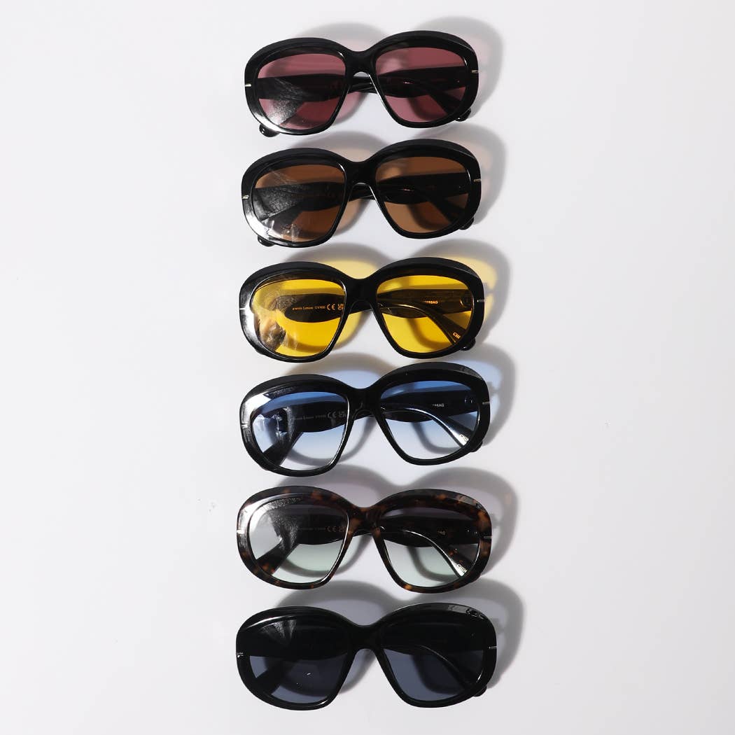 12 COULEURS ASSORTIES Lunettes de soleil rondes rétro pour femmes en vente sur Faire2