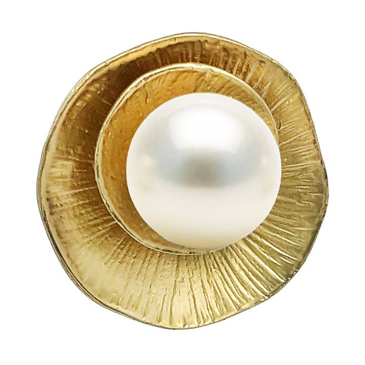 Adjustable Pearl Ring - M14518360B86 for wholesale by AMORINO SRL
