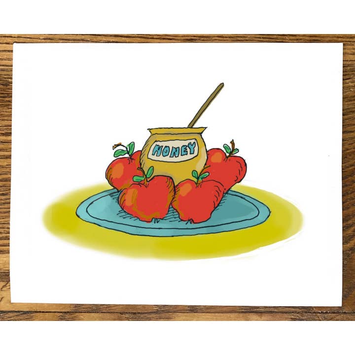 Rosh Hashanah: Appels en honing (2024) voor wholesale door Cards by Charlot