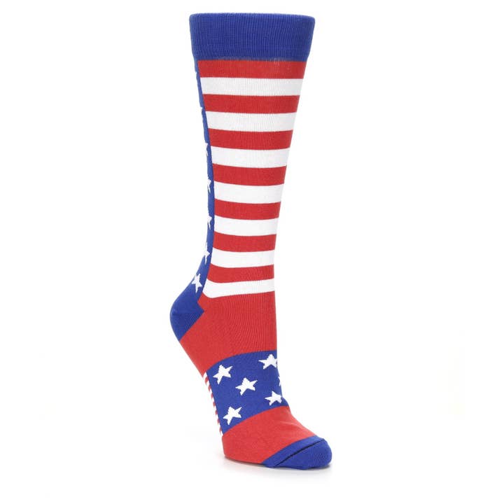 American Flag Stars and Stripes Socks - Women's Socks for wholesale by boldSOCKS