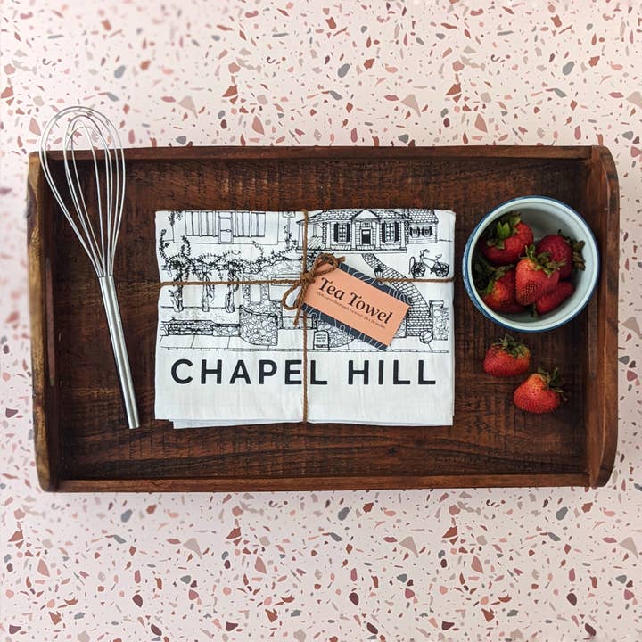 Papermill Creative - Wholesale Tea Towel - Chapel Hill, North Carolina cotton tea towel1