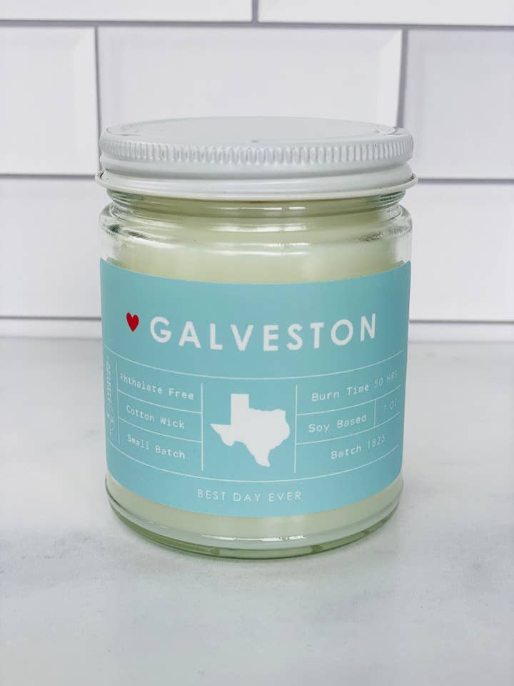 Galveston, TX Candle for wholesale by Rambling Caravan
