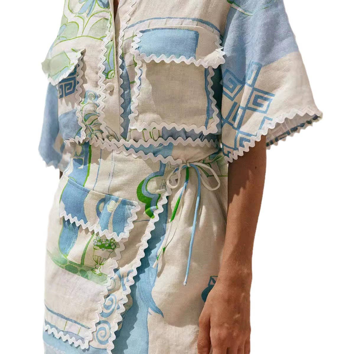 Pattern Boho Lace Print Fashion Set 2026 Global Style for wholesale on Faire12