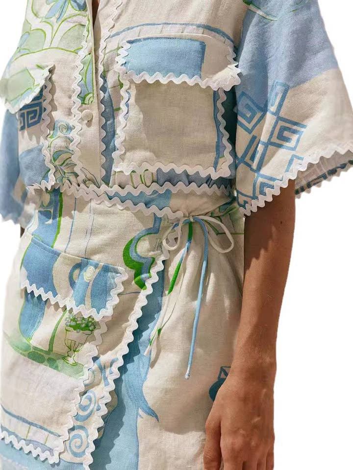 Pattern Boho Lace Print Fashion Set 2026 Global Style for wholesale on Faire12