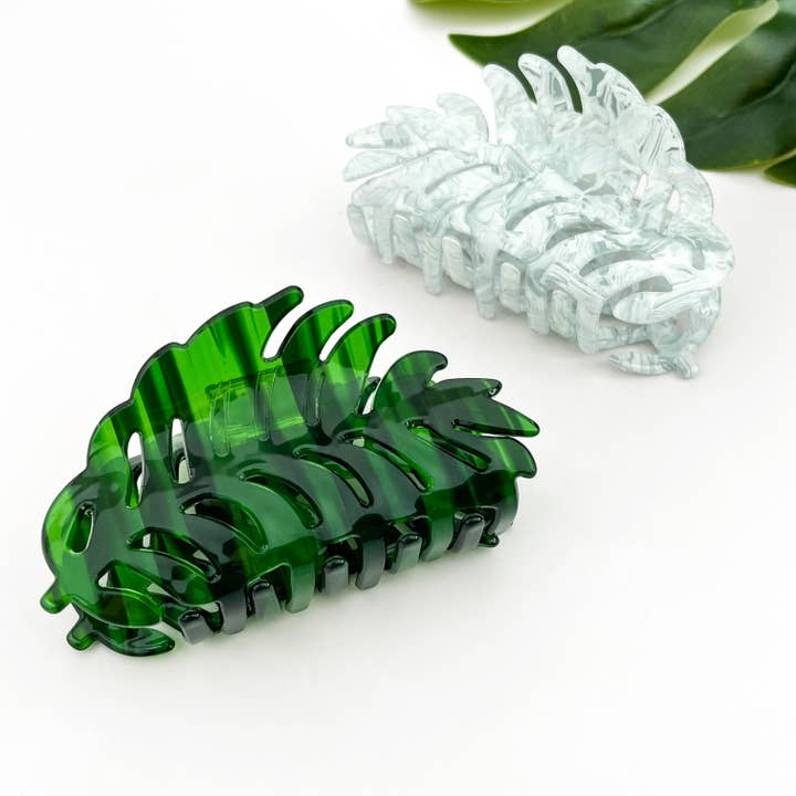 TheDivaSoap - Wholesale Hair Clip - Women's - Tropical Palm Leaf Hair Claw Clip7