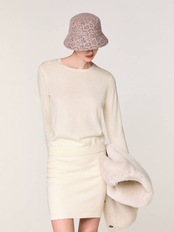 Merino wool crew neck sweater for wholesale by Rodier