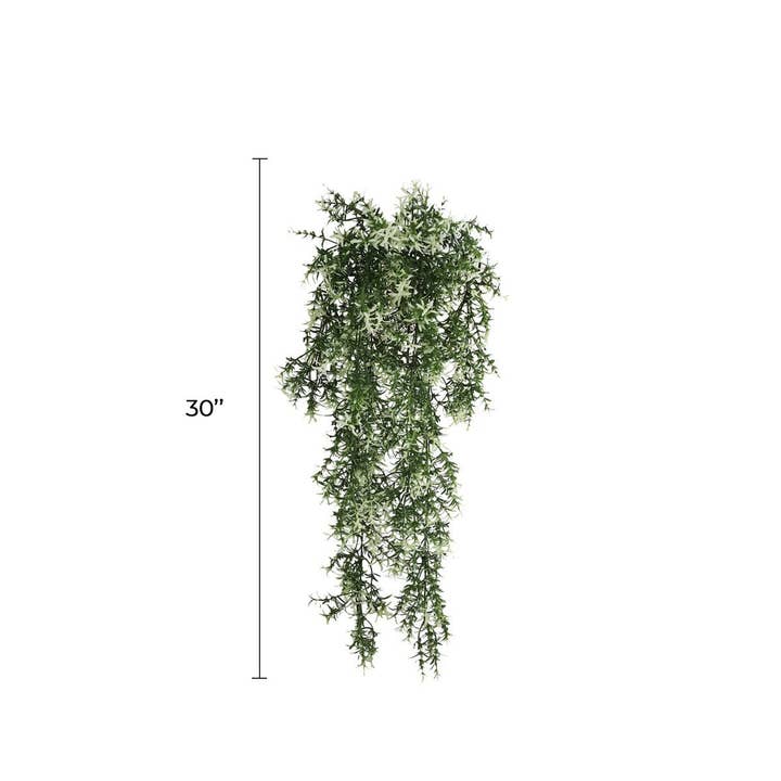 Artificial Hanging Star Jasmine Vine UV Resistant and FR 7.8x30" for wholesale by Designer Plants