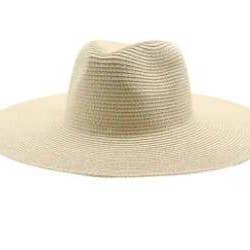 Cappello di paglia a tesa extra larga 4,3 pollici (11 cm) per la vendita all'ingrosso da parte di Studio S Designs