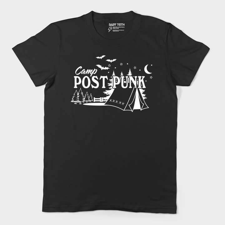 Camp Post Punk Staff Tee for Adults for wholesale by Baby Teith