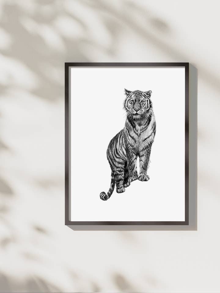 Imprimé tigre pour la vente par Pen On Paper Co