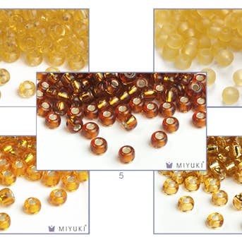 Collection de Perles Miyuki - Or #2 pour la vente par The KnittingZone