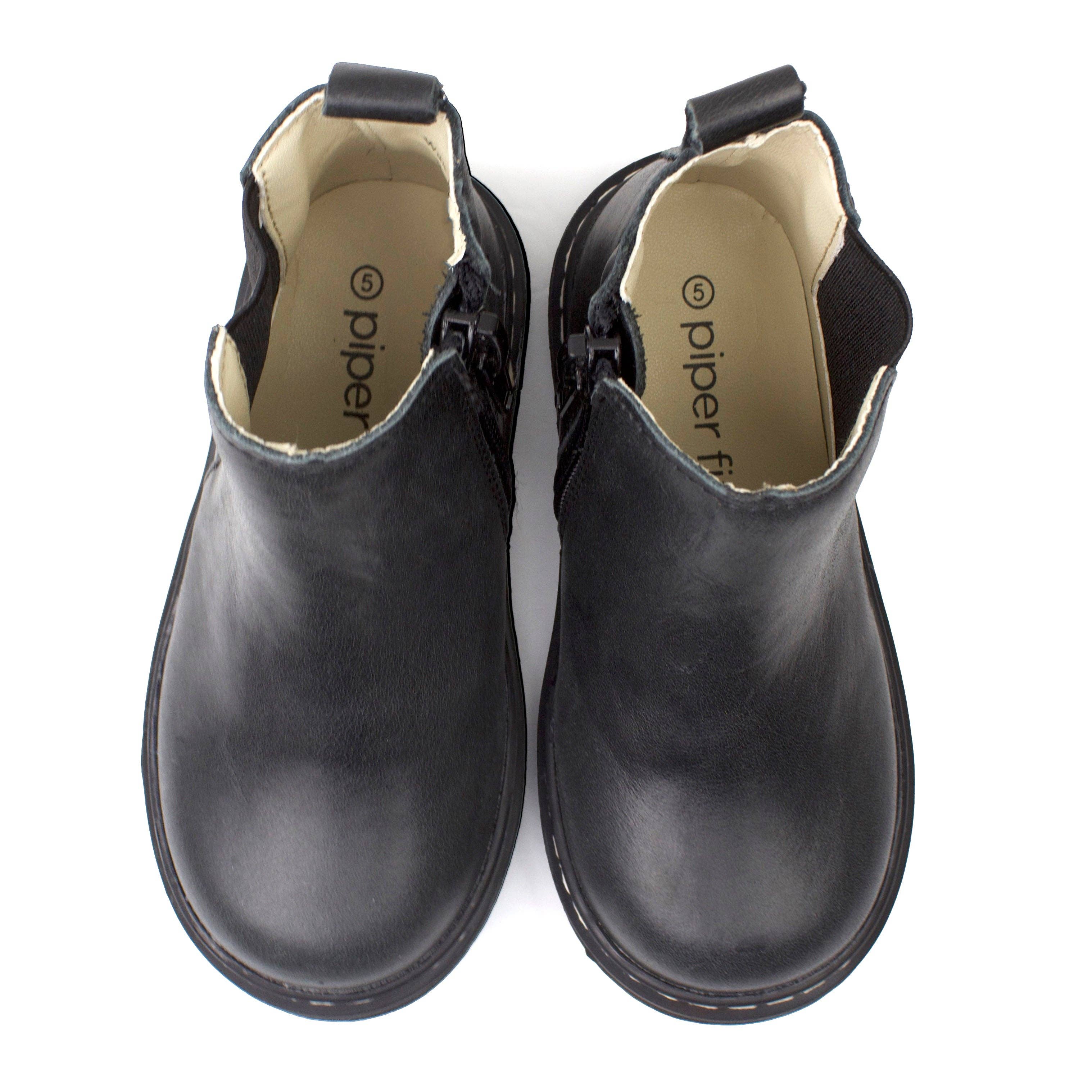 Piper Finn - Wholesale Boots - Kids - Black - Chelsea Boot - Hard Sole2