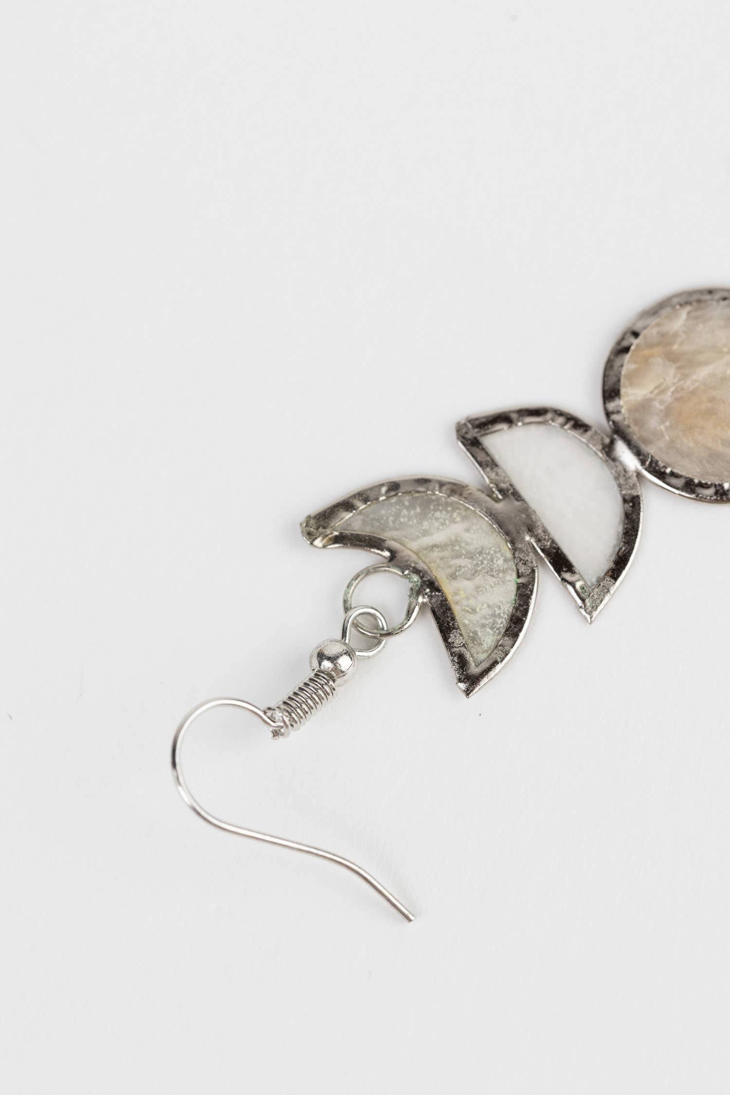 Ten Thousand Villages - Wholesale Dangle Earrings - Moon Phases Capiz Earrings1