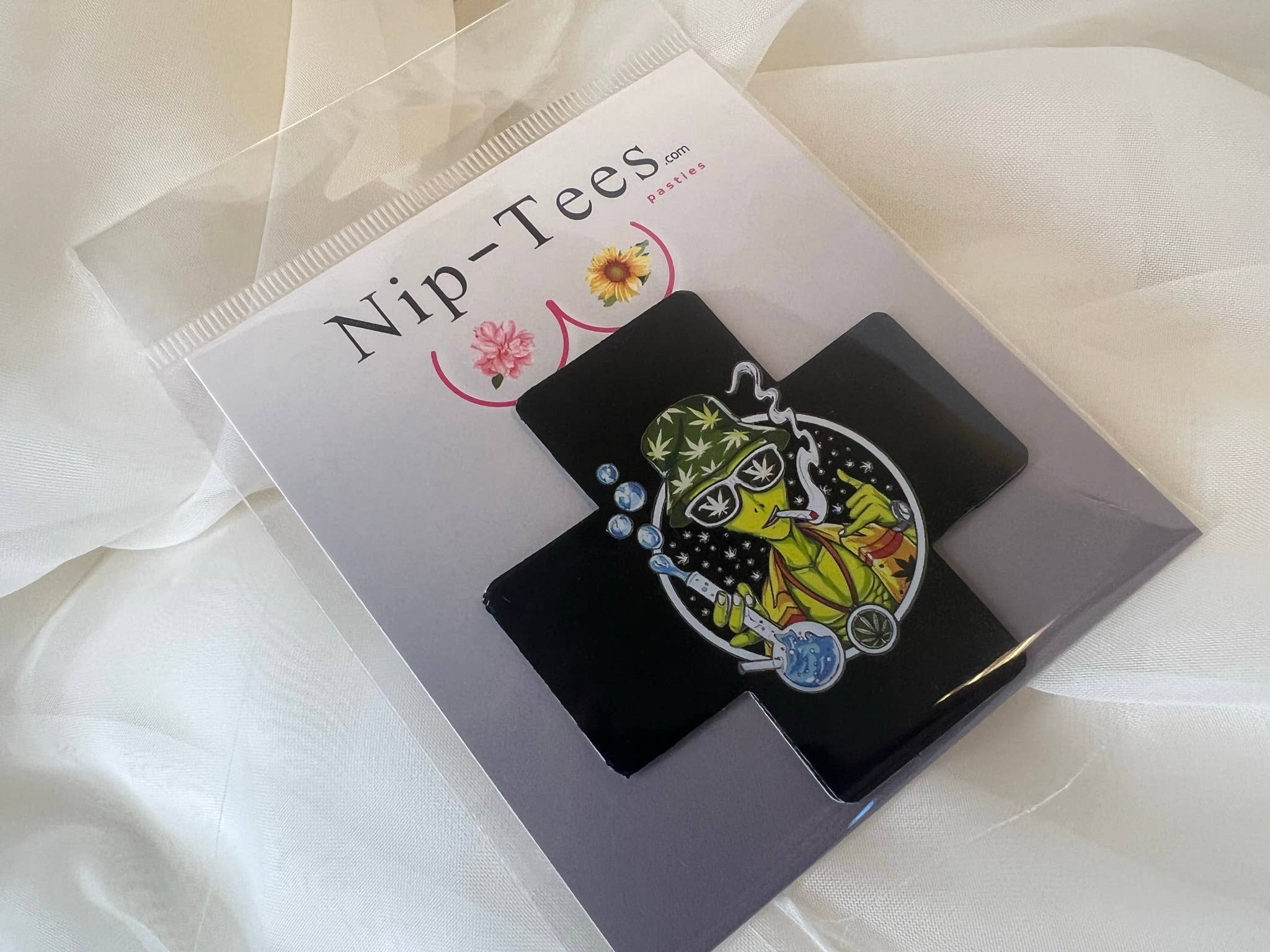 Niptees - Wholesale Nipple Pasties - Women's - Smoking Alien Nipple Cover Pasties | Fun for Festivals3