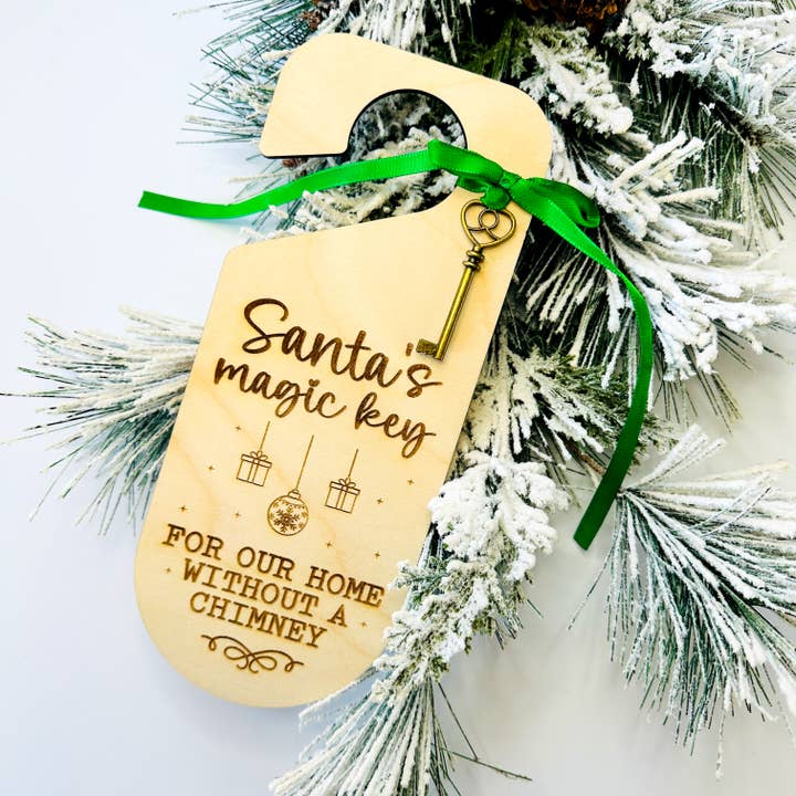Santa's Magic Key Door Knob Hanger for wholesale by Betsy Jane Studio