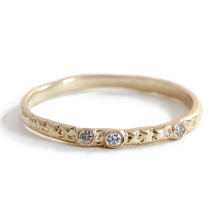 Wholesale Effortless Diamond Band -R182YG, R182PG, R182WG for wholesale by Linn.