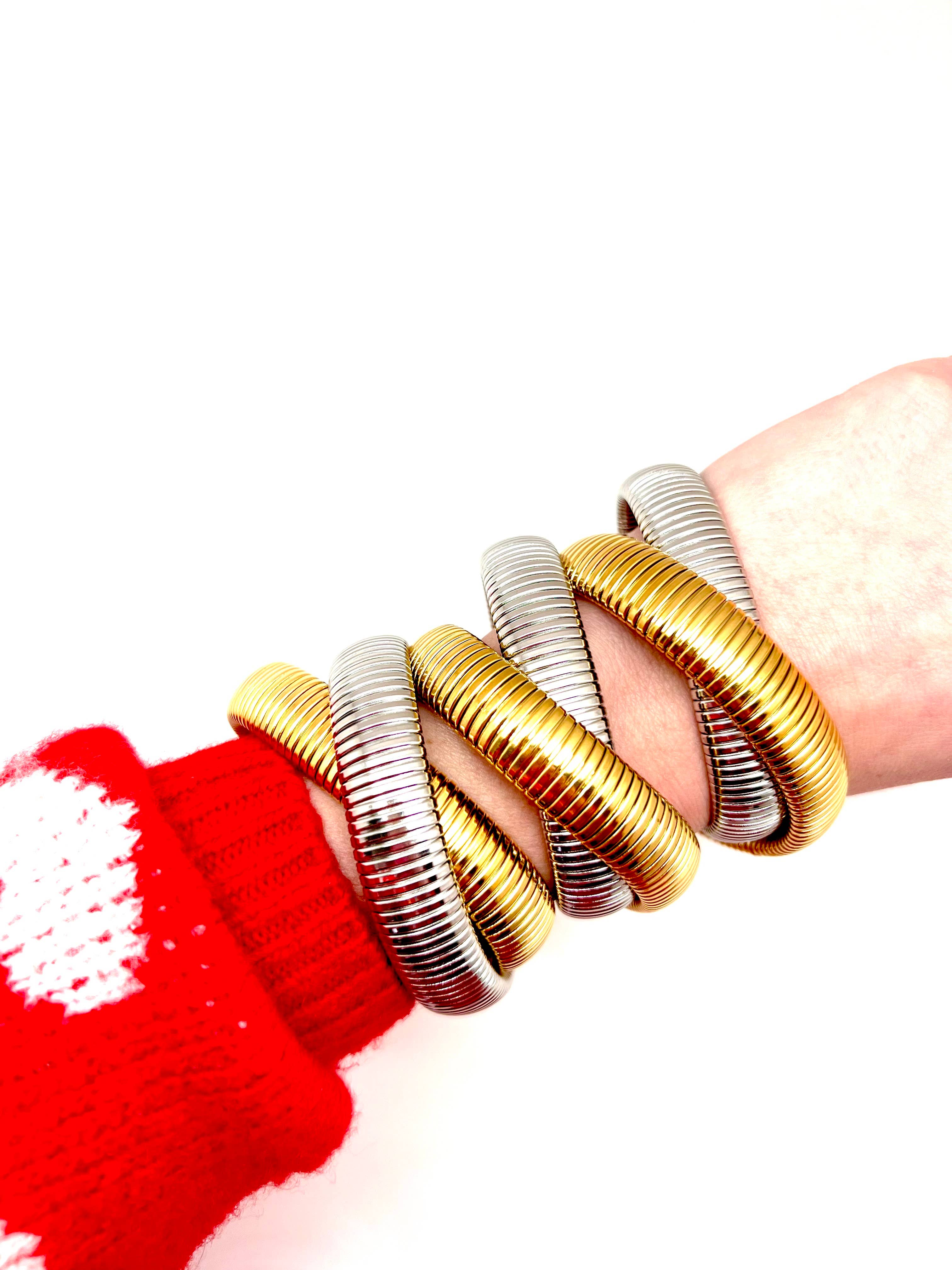 Karli Buxton - Wholesale Bangle Bracelet - Snake Coil Stacks6