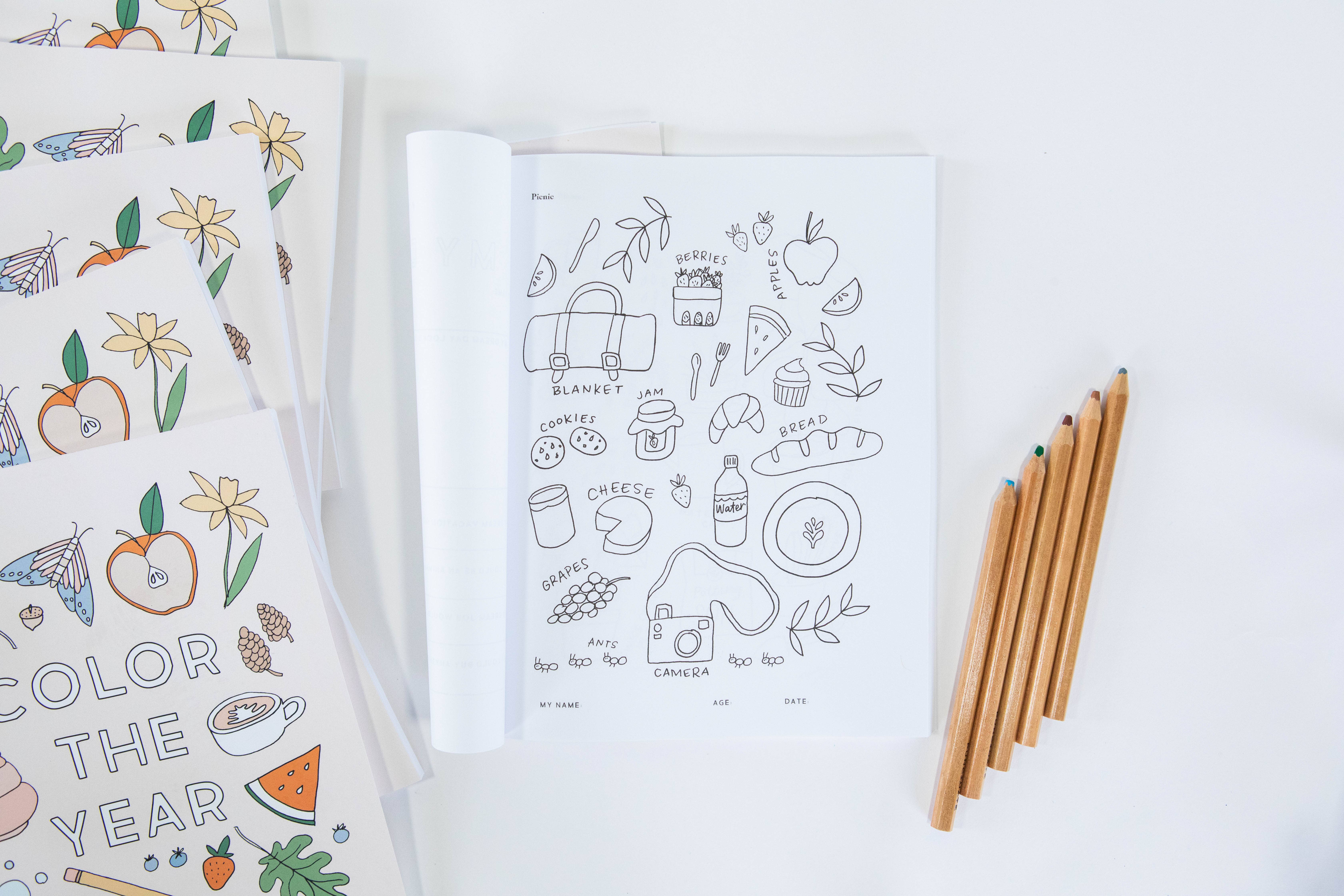 Margot + Co. - Wholesale Coloring & Activity Book - Kids & Baby - Color the Year: Coloring Book6