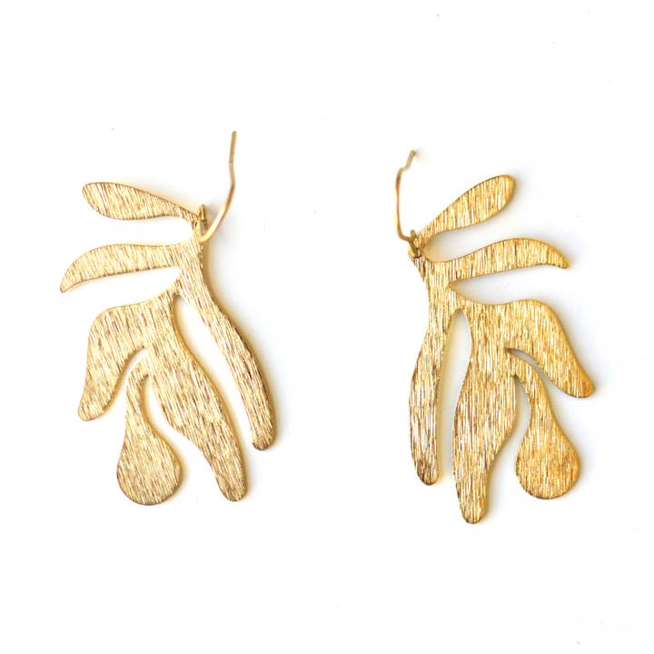 Boucles d'oreilles abstraites pour la vente par Ker-ij Jewelry